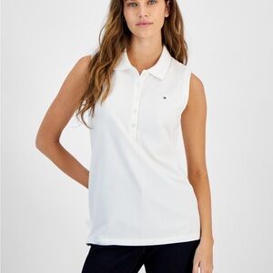 Tommy Hilfiger White Sleeveless Tank Top